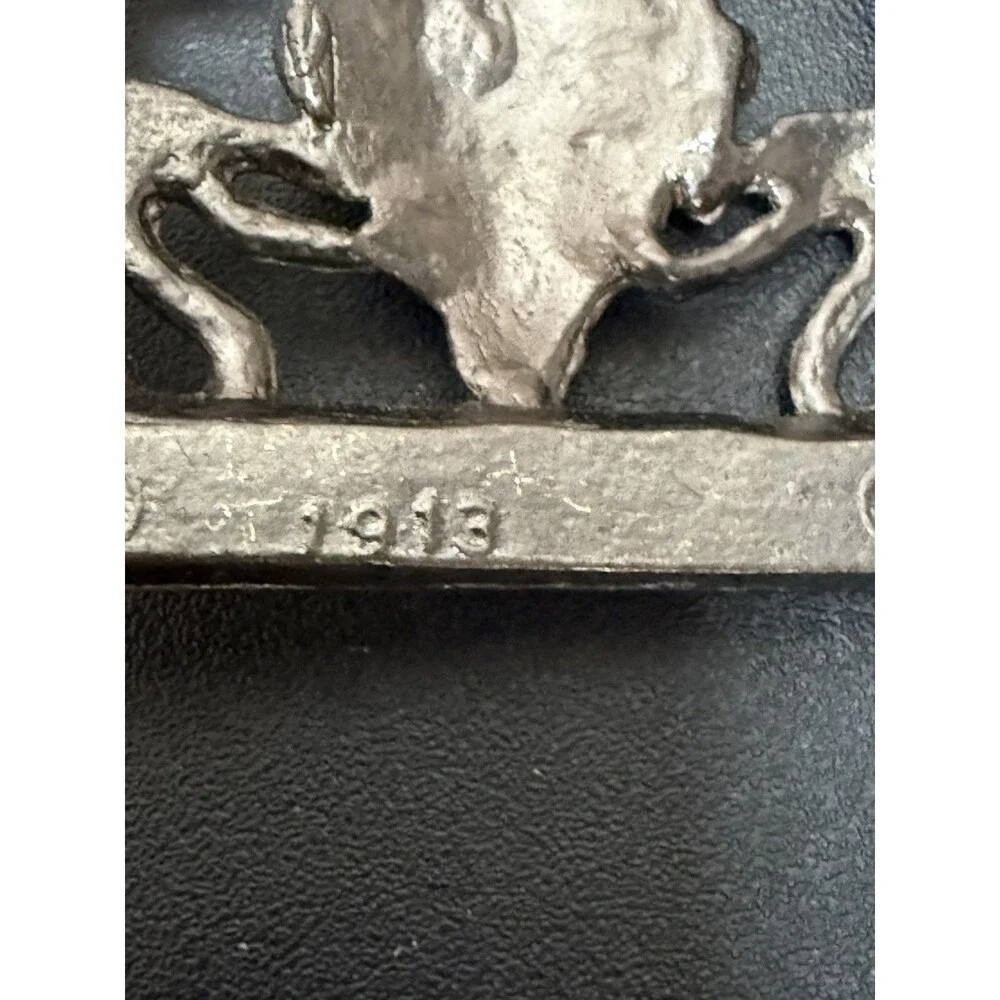 Vtg Accurate Casting Co. Inc. Foo Man Choo Confucius Belt Buckle Dragon Serpent